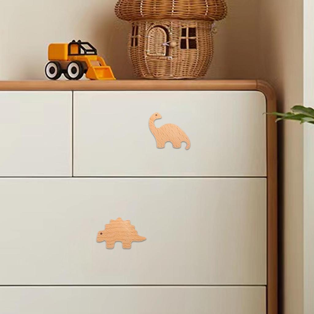 Tier Schrankknöpfe 6 Stück Kinder Schubladengriffe 6 Stück Dekorative Kommodenknöpfe Dinosaurier Thema Schlafzimmer Dekorative Schubladengriffe