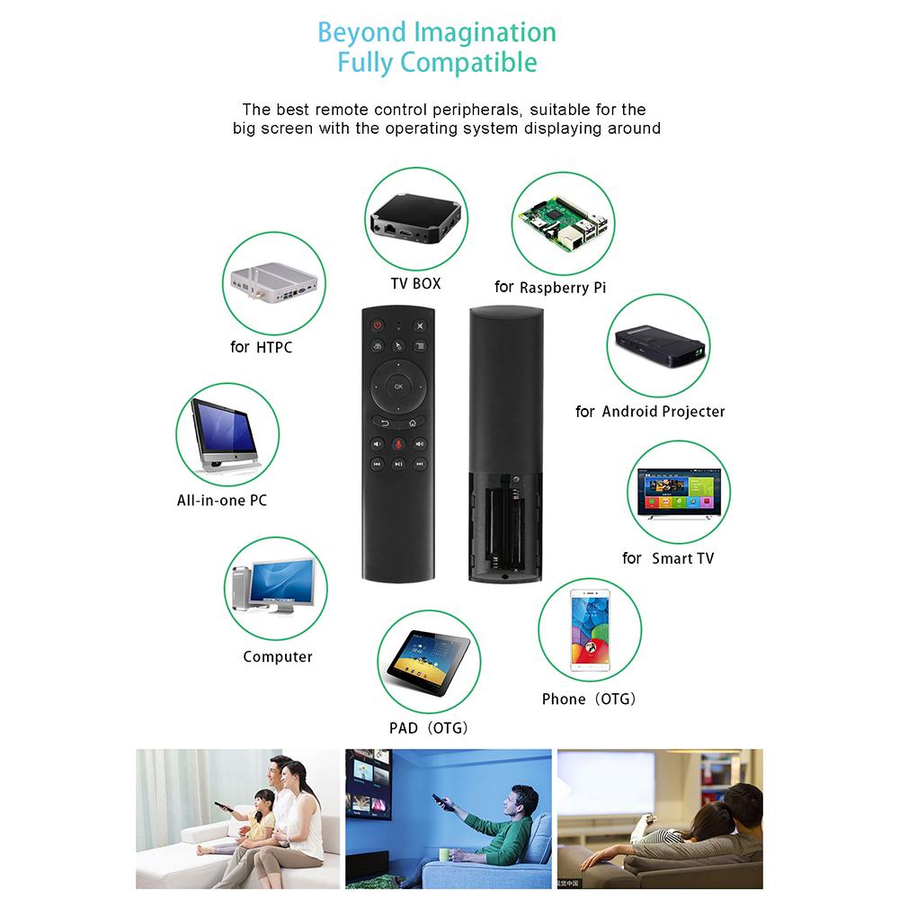 G20BTS Plus G20S PRO 2.4G Wireless Smart Voice Air Mouse Gyroscope IR Learning Backlit G20S Remote Control for Android TV BOX