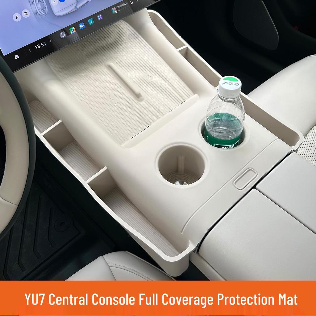 Silicone Mat for Xiaomi YU7 Charger: Dustproof, Non-slip Protective Pad for Car Console.
