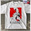 Ministry Band Fanart Design Unisex White Cotton T-shirt S-5XL