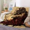 1pc Lion Wilderness Blanket, Lightweight Flannel Throw Blanket For Sofa, Bed, Travel, Camping, Living Room, Office, Couch, Chair, And Bed