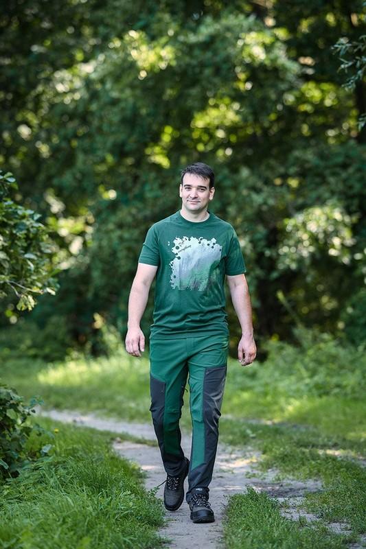 Arbeitshose für den Außenbereich Grün-Grau Größe XL - T N81-293-XL