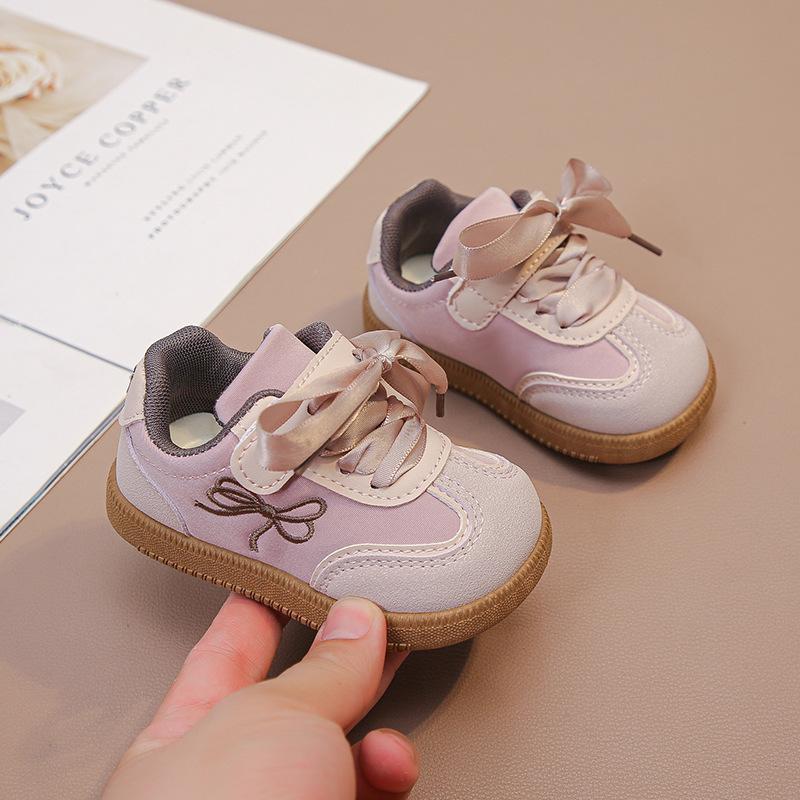 

Обувь для девочек-малышек 2025 весна и осень новая обувь на мягкой подошве детская немецкая тренировочная обувь розовая обувь Форрест Гампа милая модная 20 розовый