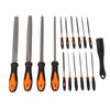 18Pcs Files Set Tool T12 Steel Metal Professional Flat Triangular Half Round Large Needle Hand File