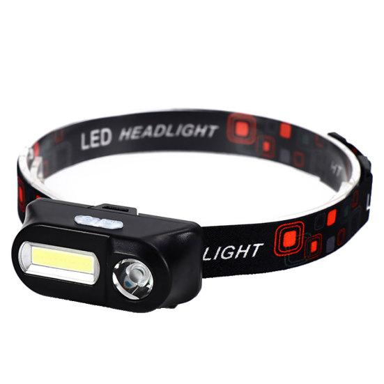 USB Charging Outdoor Night Fishing Camping Waterproof COB LED Headlight Lamp