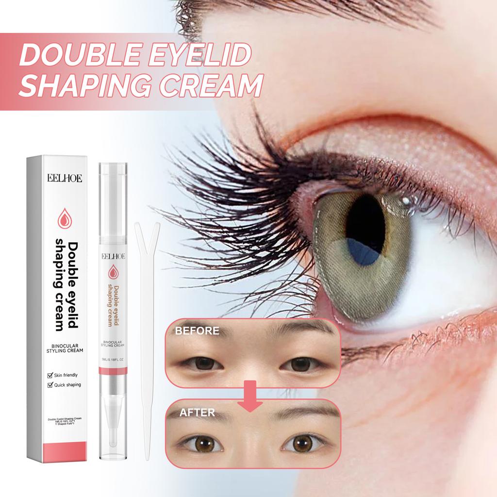 EELHOE Big Double Eyelids Styling Shaping Cream Practical Eyelid Glue Professional Invisible Lasting Lift Eyes Beauty Makeup Tools 5ml