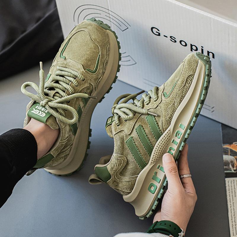 Soft-soled sneakers spring lightweight casual dad shoes platform-soled Forrest Gump shoes 39