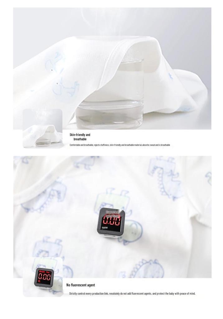 Unisex Newborn Short-Sleeve Bodysuit Pajamas