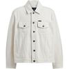 Solid Color Lapel Single-Breasted Casual Loose Jacket Men Jackets White CS021-WHT
