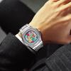 Hot Square Comic Cartoon Dial Quartz Men's Watch Business Casual Top High Quality Steel Top Waterproof Sport Men Watch AAA Clock