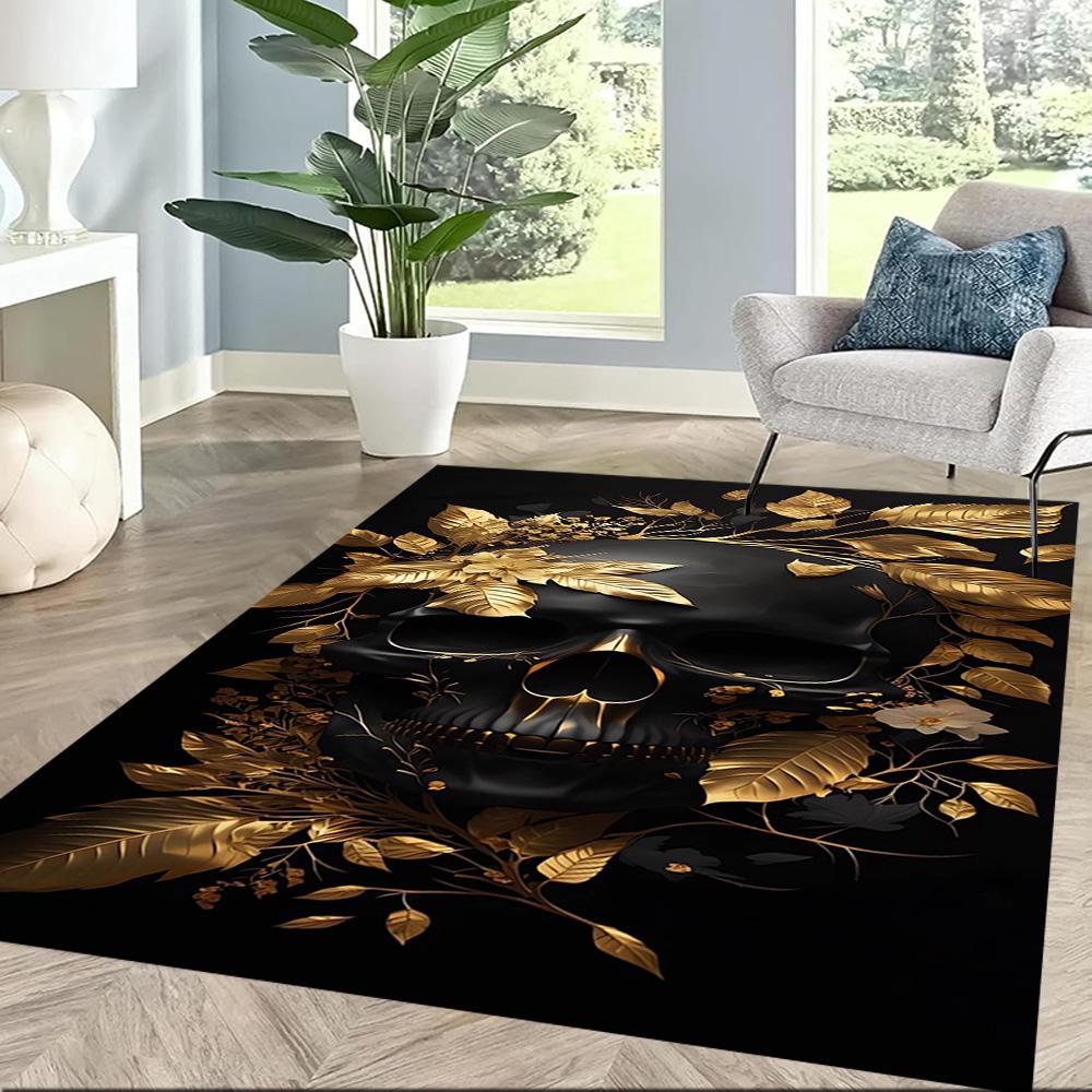 Riding Through Flames Floor Mats for Living Room, Bedroom and Room Decoration Are Suitable for Gifts.