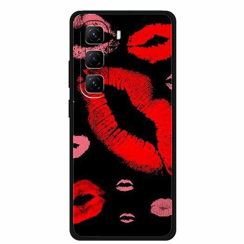 For Infinix Hot 60 Pro+ Case Cool Cartoon Soft Silicone TPU Black Cover For Infinix Hot 60 Pro Plus ShockProof Phone Case X6886