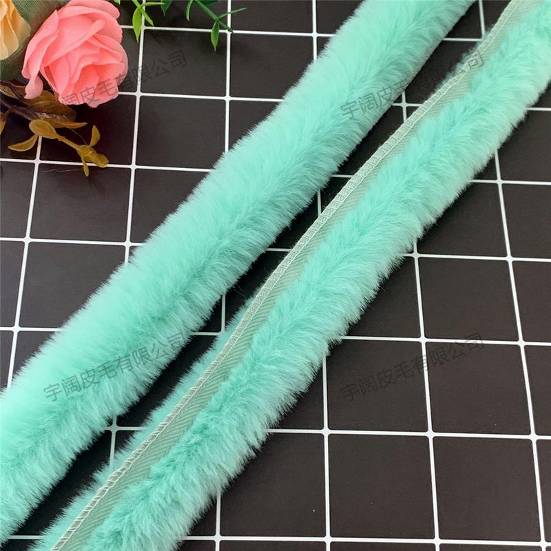 Handmade Imitation Otter Fur Trim for Hanfu Cloak and Apparel Accessories