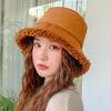Women's Fleece Bucket Hat Daily Winter Warm Bucket Hat
