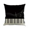 Square Musical Note Printed Cushion Pillow Covers Home Decor Outdoor Pillowcase Decorative Pillow Sofa Cushion Cover