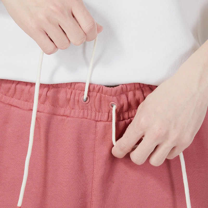 Puma Letter Print Lace-Up Straight Shorts Men Shorts Deep-Pink 623254-50