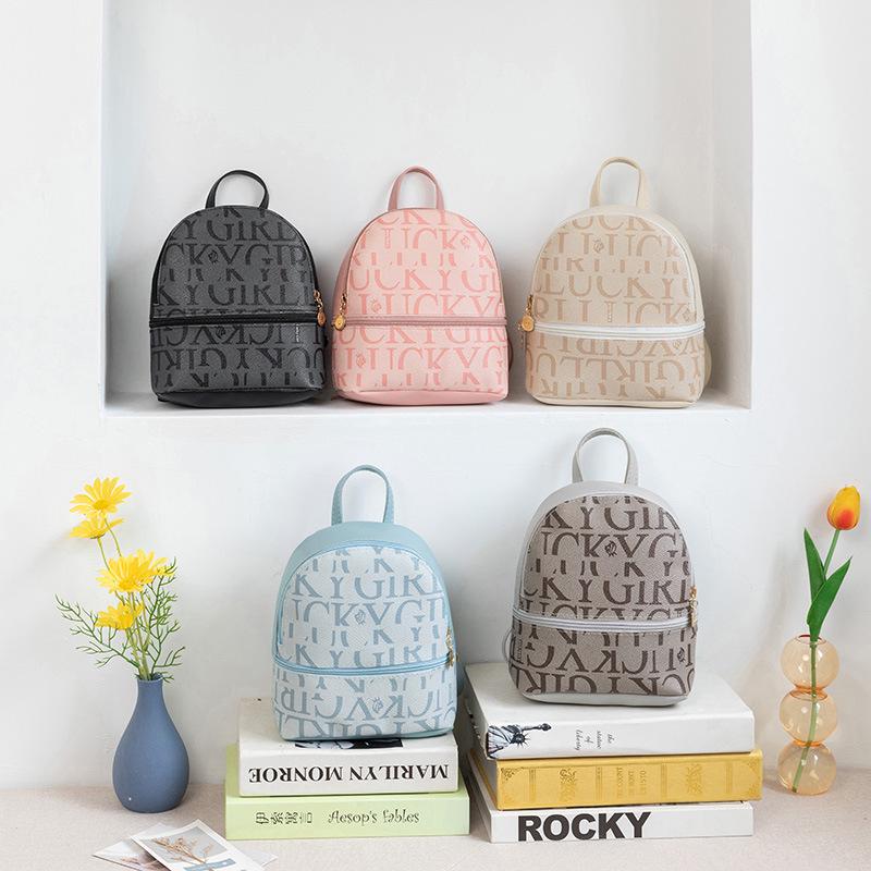 2023 Women's Fashion Letter Print Backpack - Casual & Versatile Single Shoulder Bag