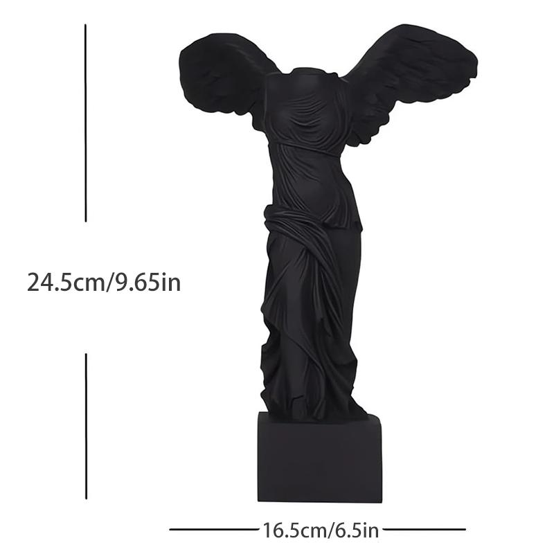 Griechische Statue Harz Römische Louvre Geflügelte Siegesgöttin Figur Engel Skulptur Heimdekoration Wohnzimmer Büro Ornament