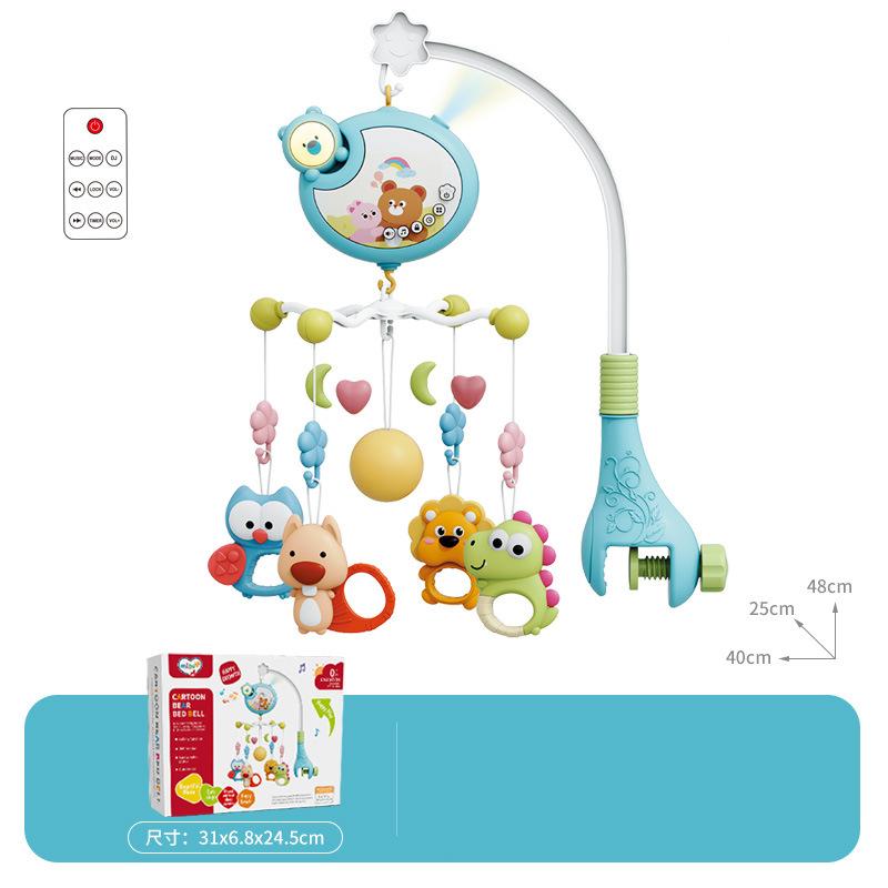 Remote Control Musical Baby Crib Mobile with Lights Music  Projection for Infants Crib Toys for Newborn Baby Mobile for Crib