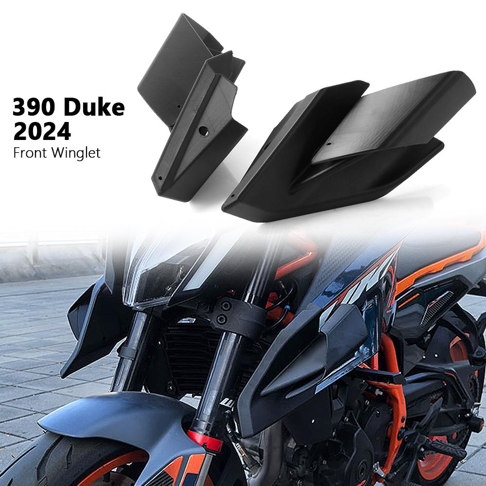 390 DUKE Motorcycle Accessories Fairing Winglets Side Wing Protection Cover Black For 390 Duke 390Duke 2024