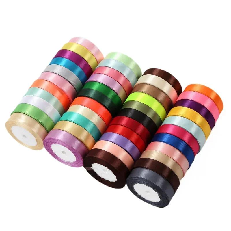 22meters 20mm Faced Satin Ribbon for DIY Silk Satin Ribbons Crafts Bow Handmade Gift Wrap Party Wedding Clothing Accessories