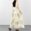 DIMANAF New 2026 Women Plus Size Summer Beach Lady Long Dress Vest Sleeveless Maxi Floral Print Sundress Loose Oversize Clothing