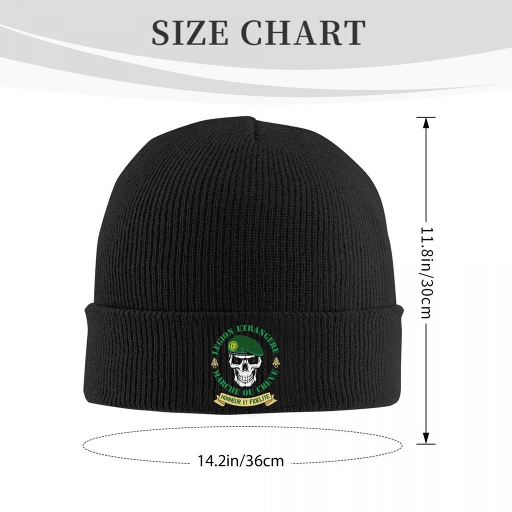 Legion Etrangere Foreign Warm Knitted Cap Hip Hop Bonnet Hat Autumn Winter Outdoor Beanies Hats for Men Women Adult