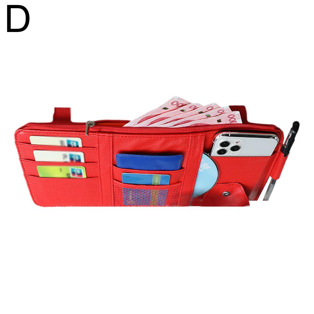 Car Sun Visor Organizer Sunglasses Clip Visor Organizer Sunglasses Holder Hanger Universal Car Interior Accessories