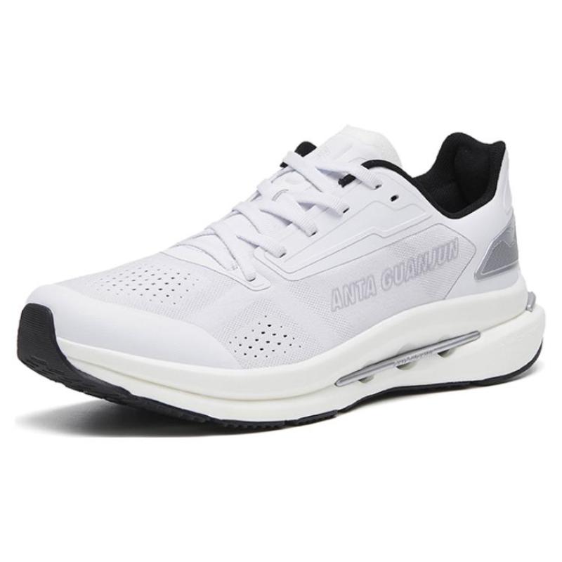 Anta Leak Blade Cushioning And Breathable Low Top Nitrogen Technology Running Shoes Men's White Sneakers 112245510A-1