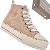 Cross Jeans KK2R4045C - Beige Women's Insulated Sneakers, Eco-leather, Fur