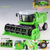1/24 Alloy Combined Wheat Harvester Model Agricultural Tractor Vehicle Sound and Light Suitable for Collection Kids Toys