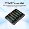 DC UPS 6-Cell 18650 Battery No-Solder DIY Kit 5V/9V/12V 60W Peak Power for Router/Modem Uninterruptible Power Supply
