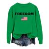 Women's Fashionable Casual Round Neck Loose Printed Long Sleeved Sweatshirt