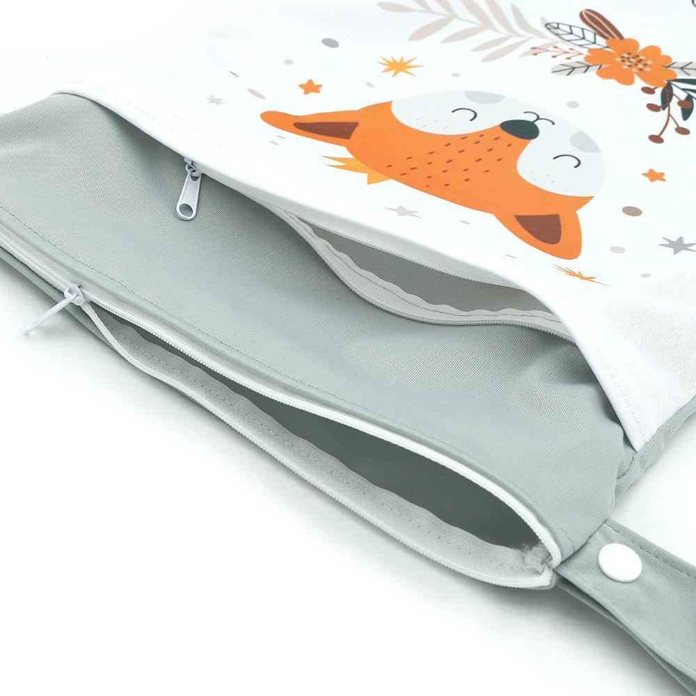 Nordic Series Children's Room Kindergarten Diaper Storage Bag, Wet and Dry Separation Waterproof Bag