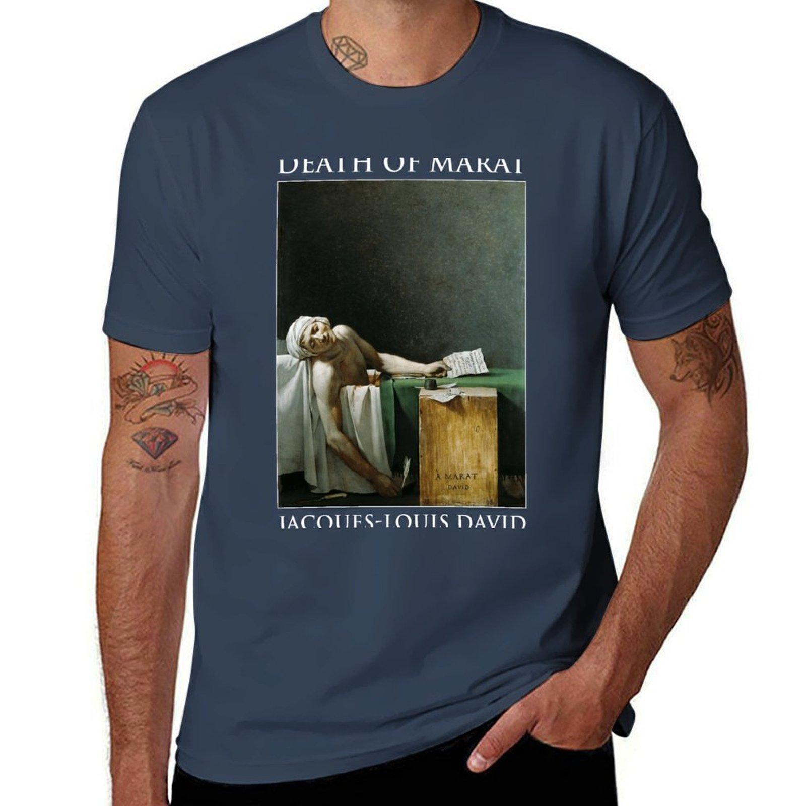 The Death of Marat (JacquesLouis David) TShirt Work Duty Casual TShirt S