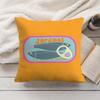 Sardine Cans Art Ins Cushion Cover Silky Short Plush Invisible Zipper Dustproof Sofa Pillow Case For Home Decor