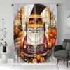 2 pieces of HD Harvest Festival Pumpkin vintage car curtain in Maple Forest Yellow tie digital printed curtain Home Decoration s