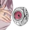 Orologio da dito punk vintage Mini cinturino elastico in lega Orologi Anelli per coppie Orologio per gioielli Orologio al quarzo romano retrò Anello per donna e ragazza