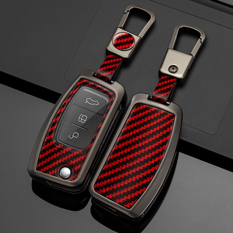 Car Key Case Cover for Ford Focus 2 3 MK3 Mk4 Mondeo Mk5 Mk4 Fiesta Mk8 MK3 MK7 Puma Explorer Ecosport Kuga C MAX Bronco Mustang