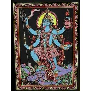 Tapestry Lord Kali Indian Shiva 75x100