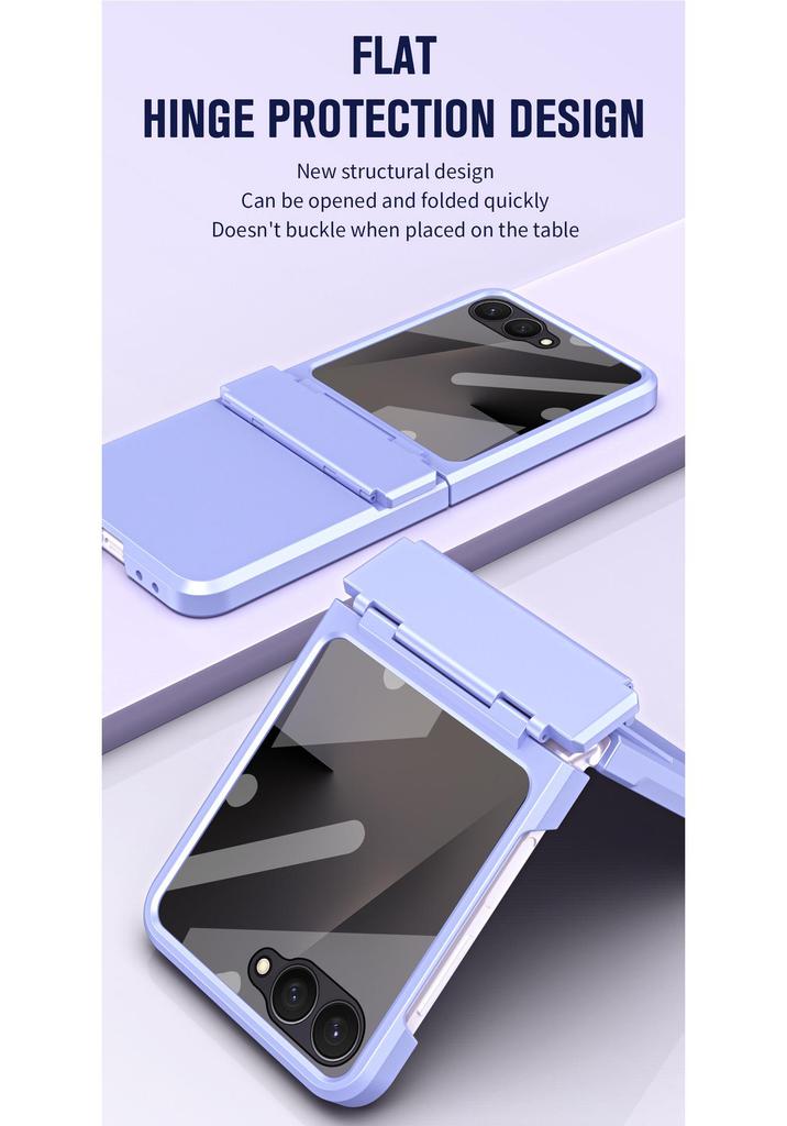 Samsung Z Flip 8 Hinged Phone Case with Integrated Full Coverage Protection for Flip 7/6