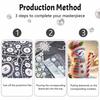 Christmas Snowman Candy Cane Pearl Painting Art Painting Kit Handmade DIY Home Decoration Painting