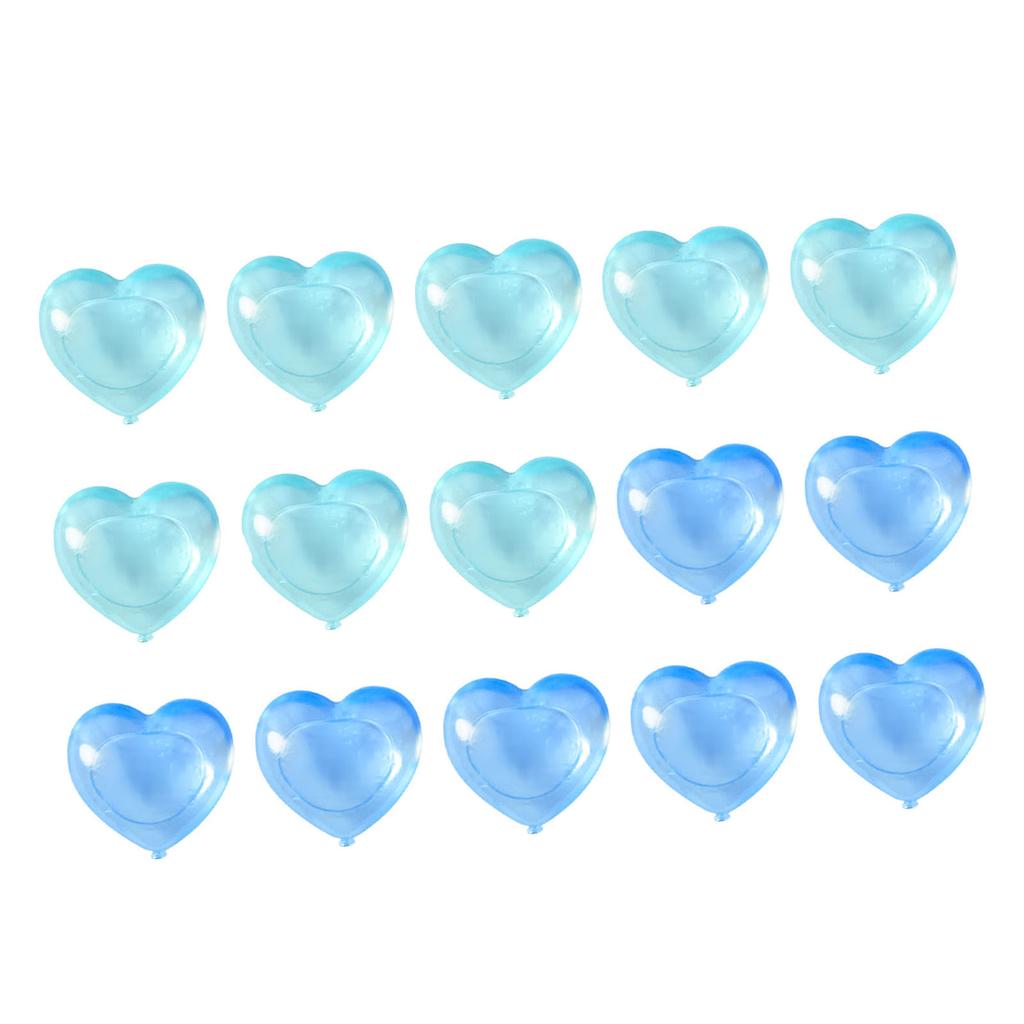 15PCS Reusable Cute Cartoon Heart Shaped Refreezable Washable Plastic S for Making Cold Drink