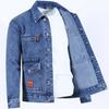 Shopping mall closed down denim jacket men's work jacket spring and autumn warm wear-resistant electric welding anti-scalding work clothes jacket