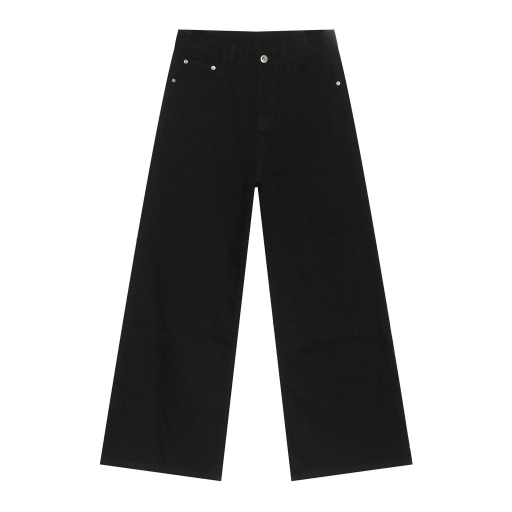 Jeans American Retro Jeans da Uomo Lavati Larghi Versatili Casual Dritti a Gamba Larga