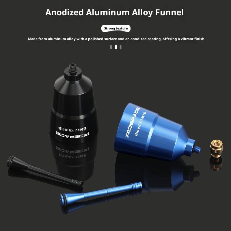 Aluminum Alloy Bicycle Hydraulic Disc Brake Bleed Funnel Oil Filling Tool Leak Proof For Mountain Bike Maintenance Repair