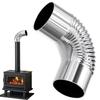 90 Degree Stove Pipe Elbow Stainless Steel Chimney Connector For Wood Stove Fireplace Heat Resistant Outdoor Camping & Garden