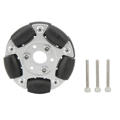 60mm Robot Omnihjul Aluminiumslegering 360 Graders Rotasjon Robot Omnihjul Erstatning for Oppgradering