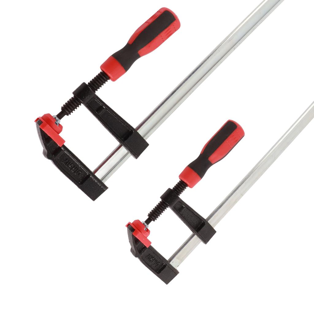 2Pcs Heavy Duty F Clamps Woodworking Bar Clips Quick Slide DIY Hand Tool Kit 80*600mm