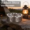 Pare-vent pour réchaud de camping portable en acier inoxydable pour la cuisine en plein air Protection contre le vent Petite taille